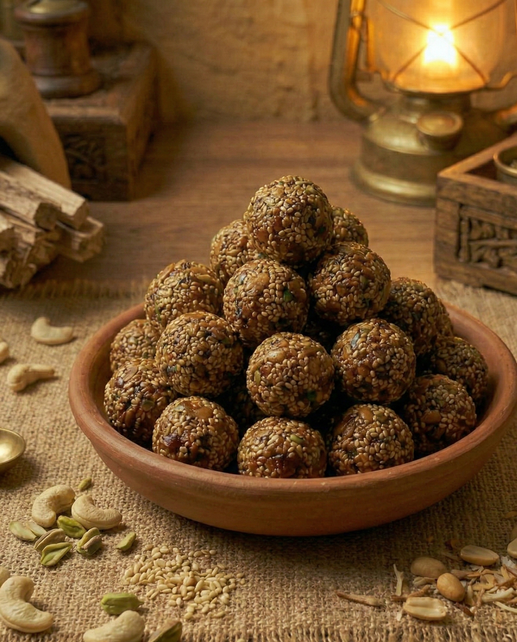 Coconut Peanut Laddu (Jaggery)
