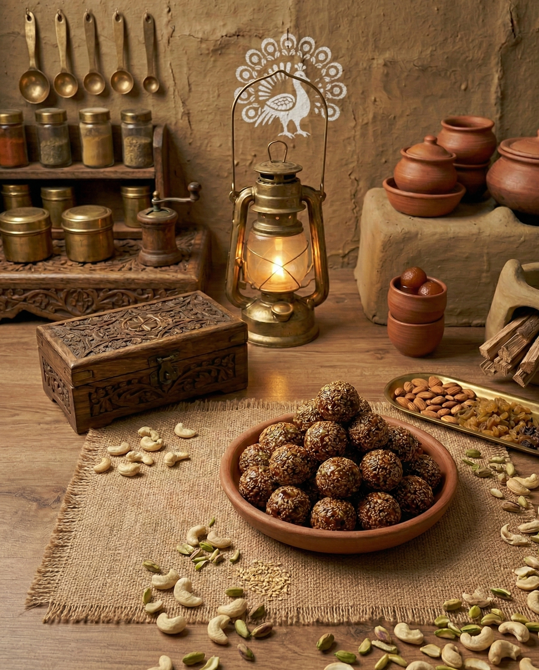 Peanut/Sesame Laddu (Jaggery)