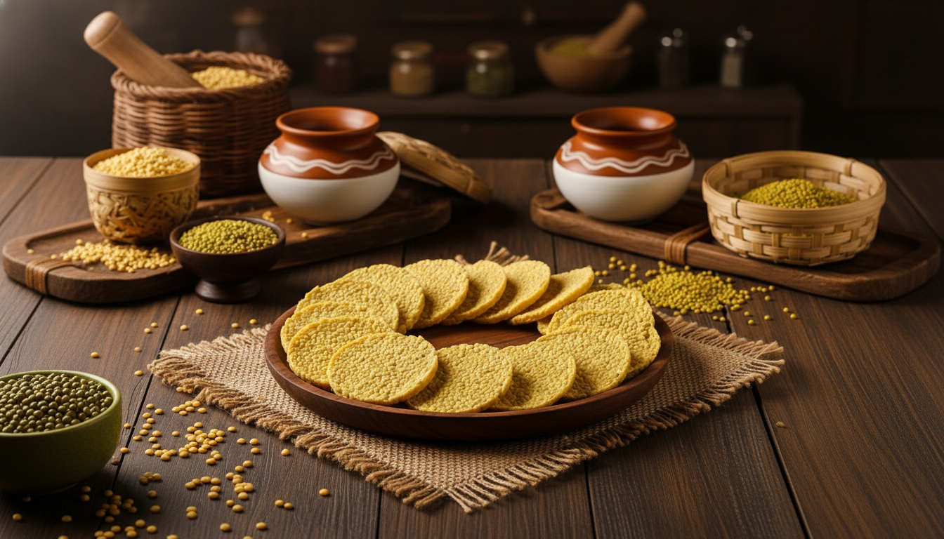 Pesarapappu (Moongdal) Vadiyalu